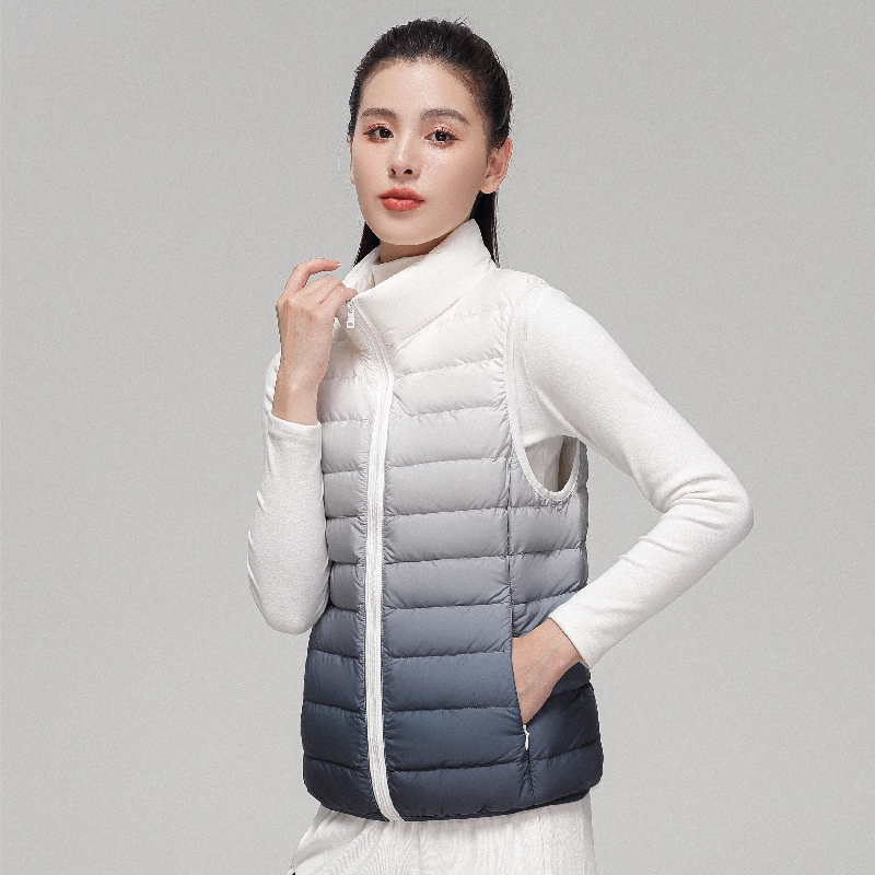 Puffer Vest Fashion Women - Rompi Bawah Ultra Ringan Gradien Fashion