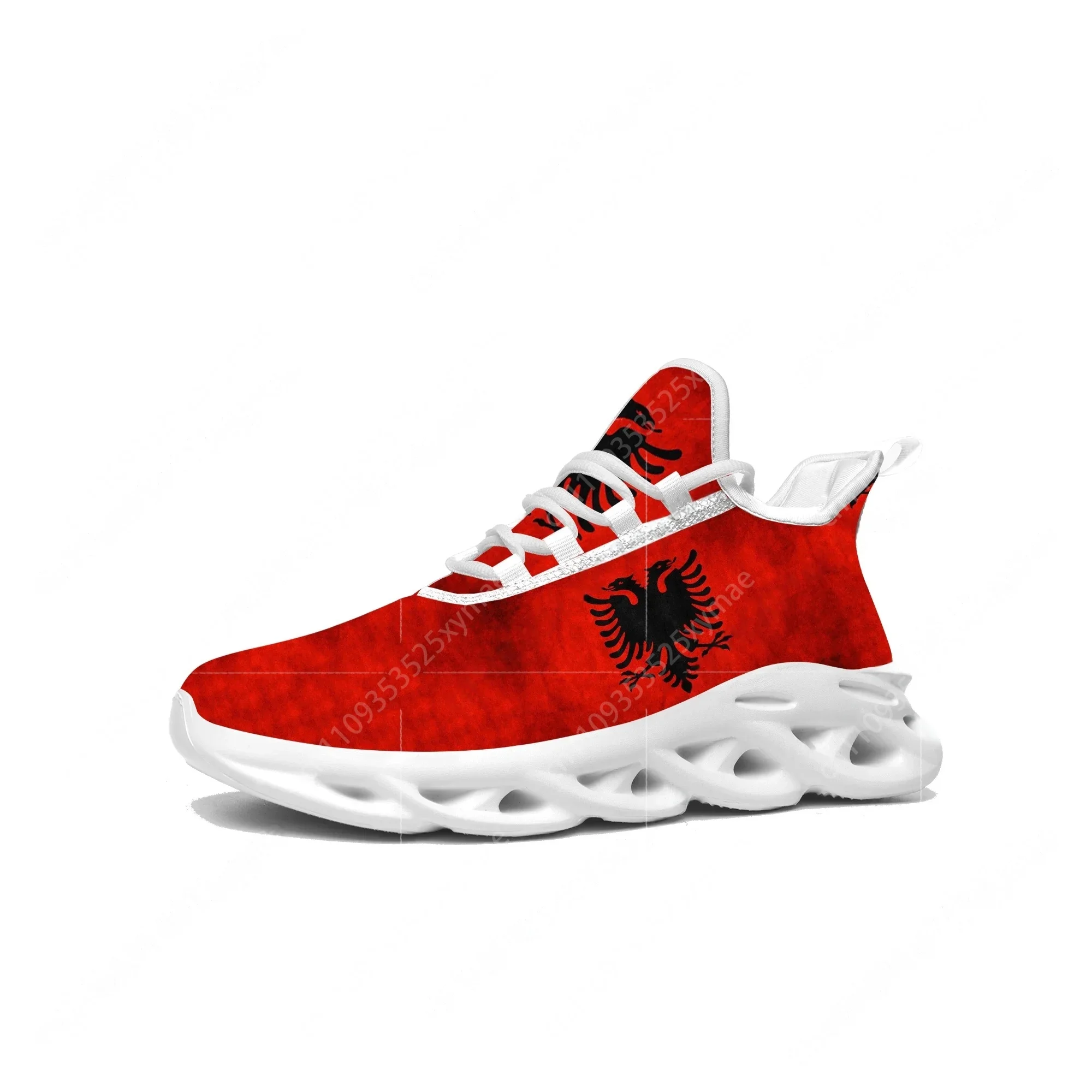 Women'S Fashion Running Shoes - Sepatu Flat Bendera Albania Pria Wanita,