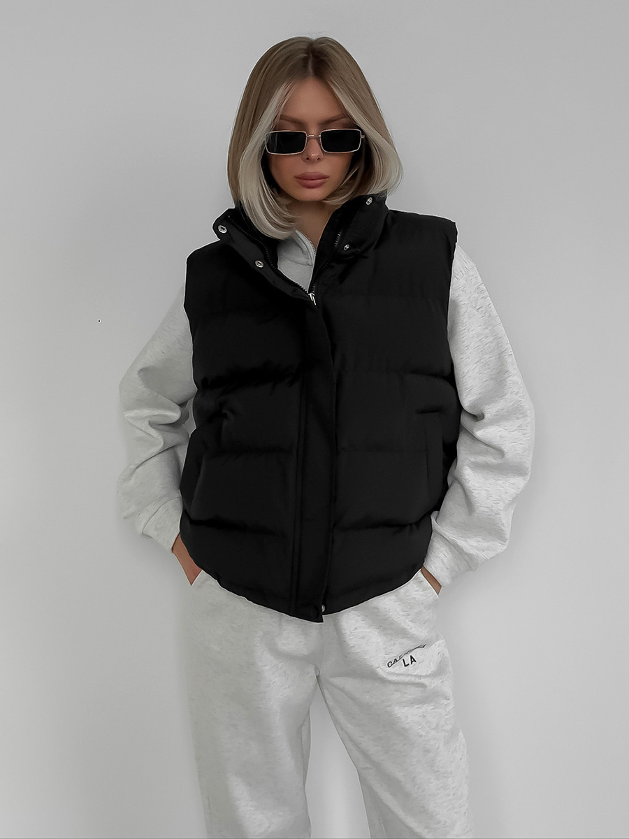 Puffer Vest Fashion Women - Rompi Puffer Tanpa Lengan Wanita Musim