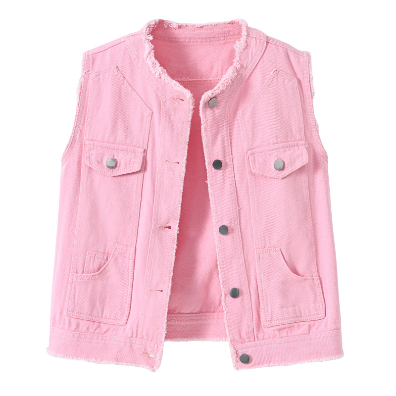 Women Fashion Vest - Rompi Denim Tanpa Lengan Wanita Model
