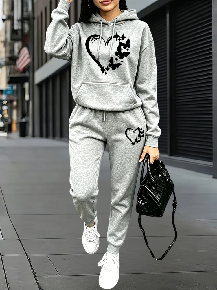 Women'S Fashion Hoodie - 2026 Setelan Olahraga Wanita Terbaru Hoodie