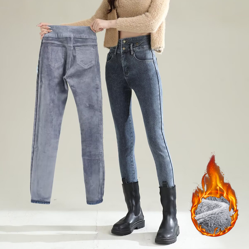 Women'S Fashion Trousers - Celana Jeans Wanita Musim Dingin Model