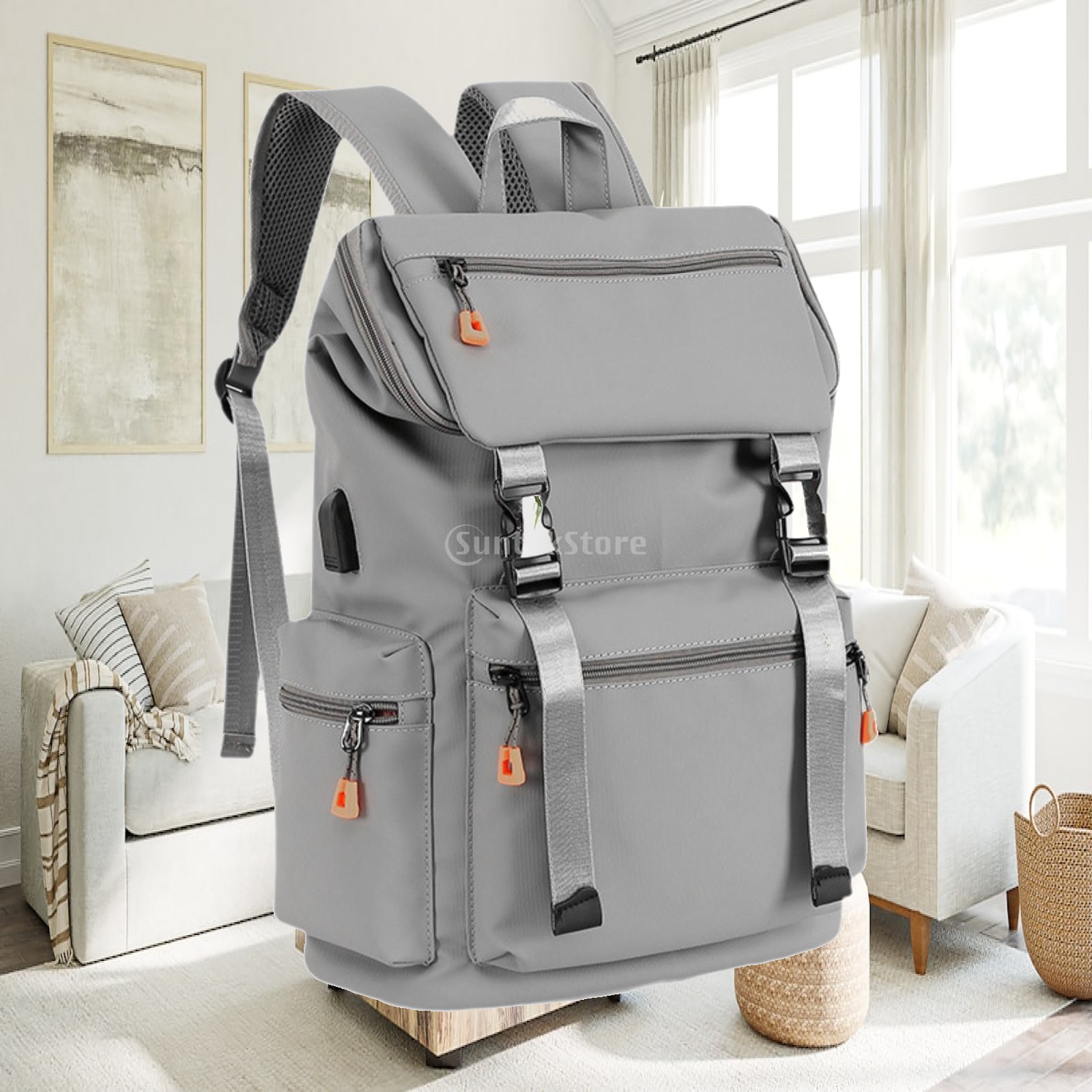 Women'S Fashion Business Casual - Tas Ransel Kasual Organizer dengan Kantong,