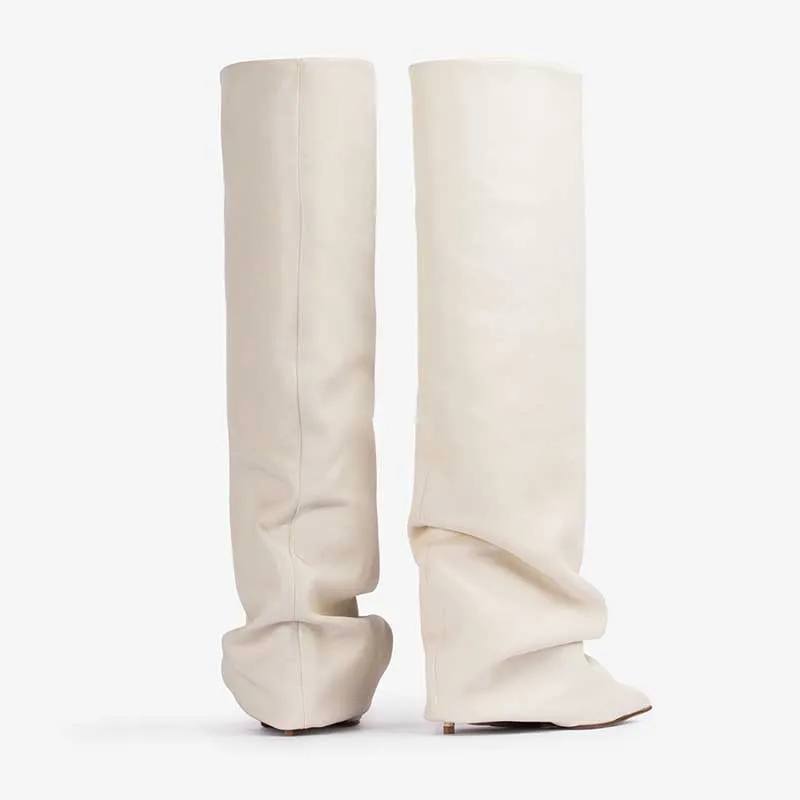 Sepatu Boots Hitam Berlipit Mo - Women'S Fashion Trousers ulasan dan harga