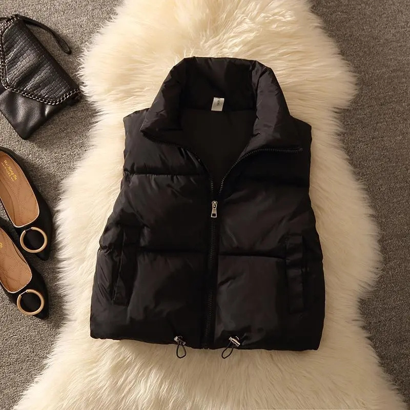 Jaket rompi tanpa lengan empuk - Puffer Vest Fashion Women ulasan dan harga