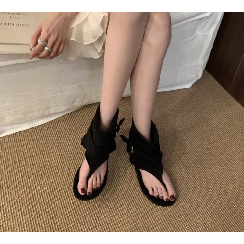 Sandal Jepit Model Toe Flats M - Women'S Fashion Trousers ulasan dan harga