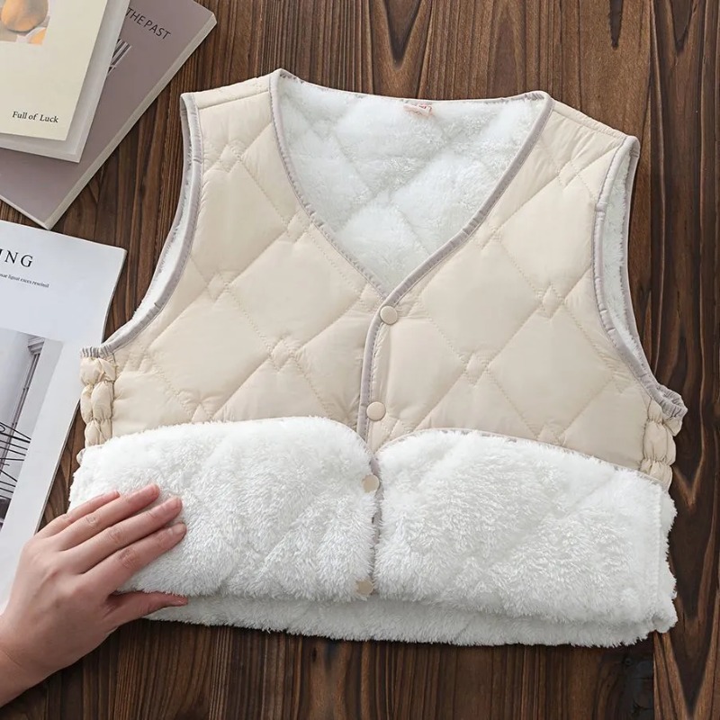Mantel Vintage leher V wanita, - Puffer Vest Fashion Women ulasan dan harga