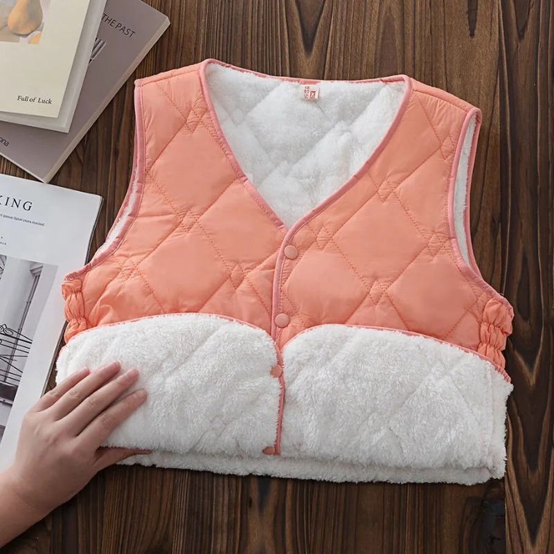 Mantel Vintage leher V wanita, - Puffer Vest Fashion Women ulasan dan harga