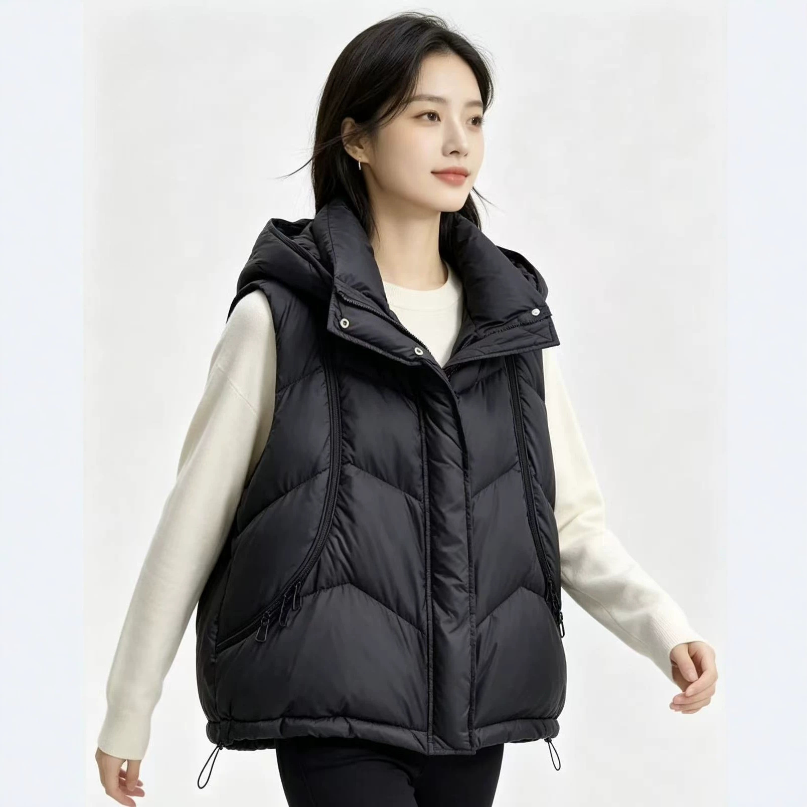 Rompi Wanita Musim Gugur Musim - Puffer Vest Fashion Women ulasan dan harga