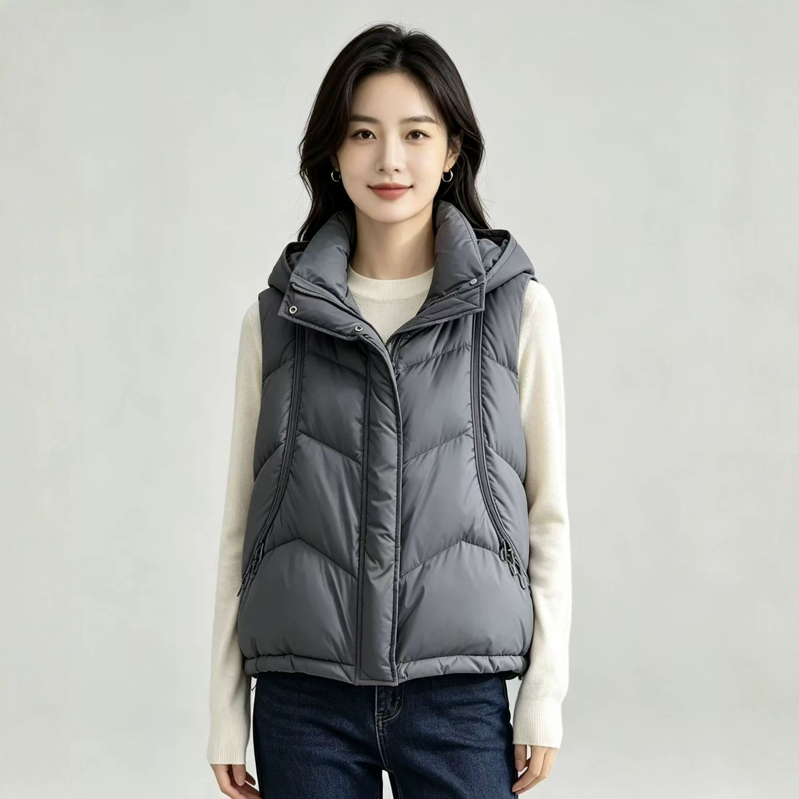 Rompi Wanita Musim Gugur Musim - Puffer Vest Fashion Women ulasan dan harga