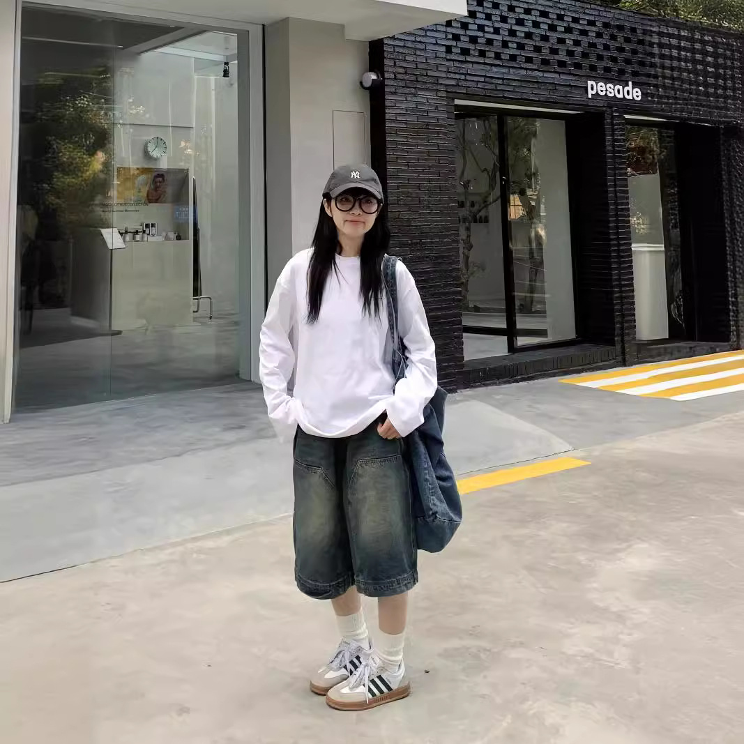 Celana Pendek Jeans Baggy Vint - Women'S Fashion Trousers ulasan dan harga
