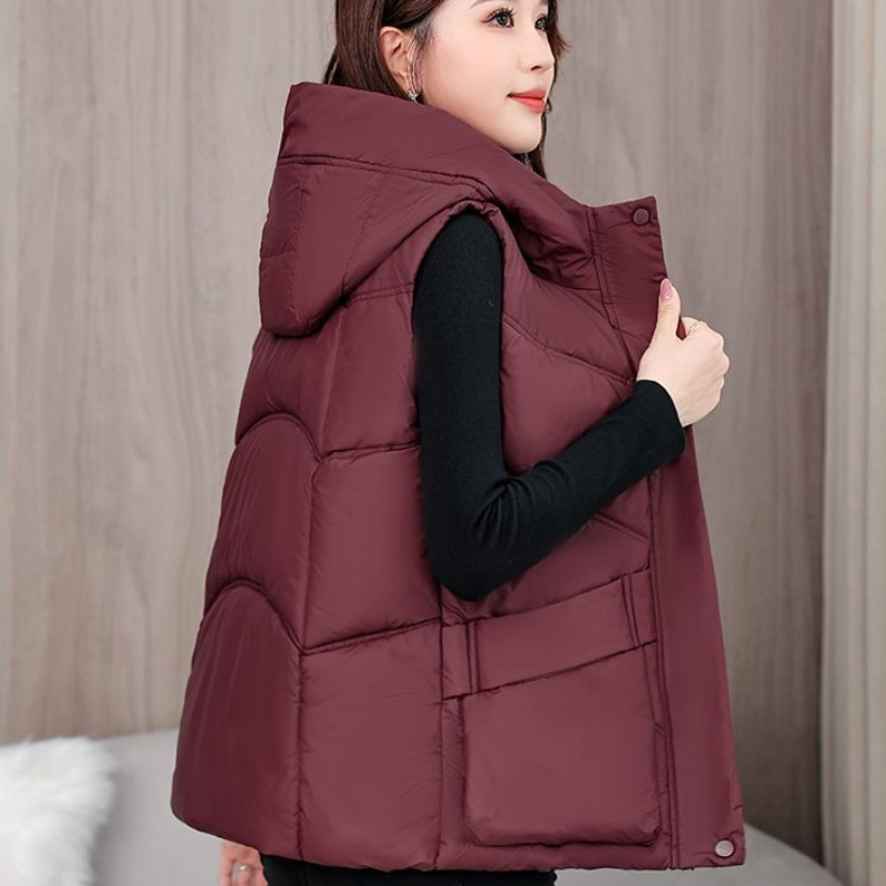 Rompi Puffer Oversize Modis Mu - Puffer Vest Fashion Women ulasan dan harga