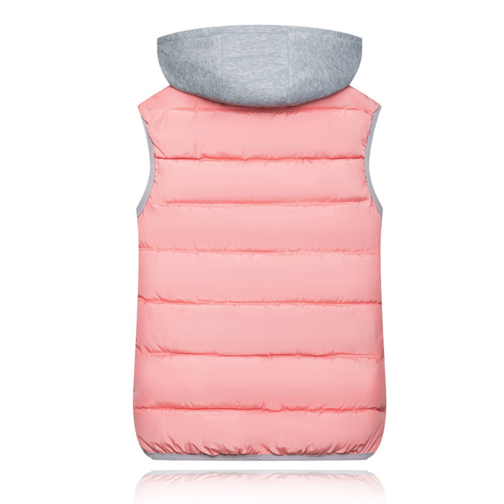 Rompi Berlapis Berkerudung Kas - Puffer Vest Fashion Women ulasan dan harga