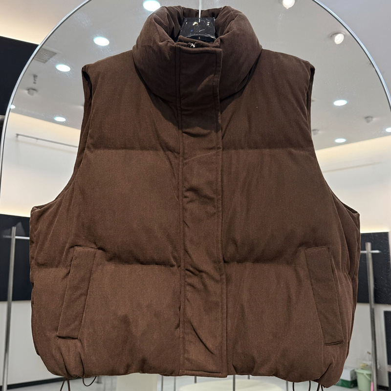 Rompi Puffer Wanita Kerah Ting - Puffer Vest Fashion Women ulasan dan harga