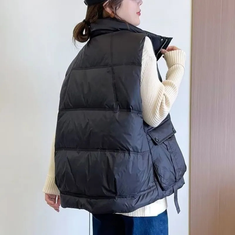 Jaket Tanpa Lengan Model Puffe - Puffer Vest Fashion Women ulasan dan harga
