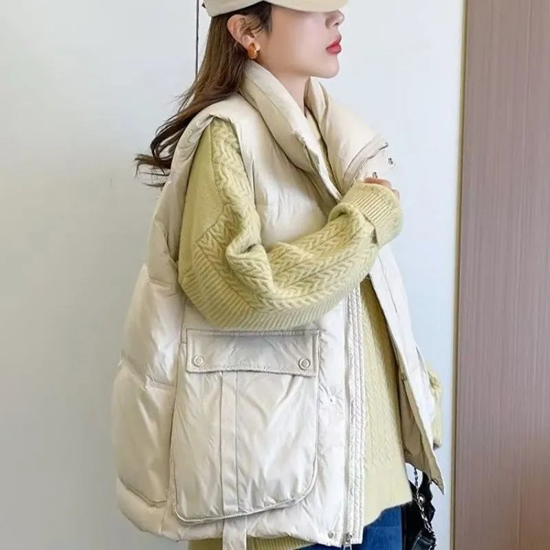 Jaket Tanpa Lengan Model Puffe - Puffer Vest Fashion Women ulasan dan harga