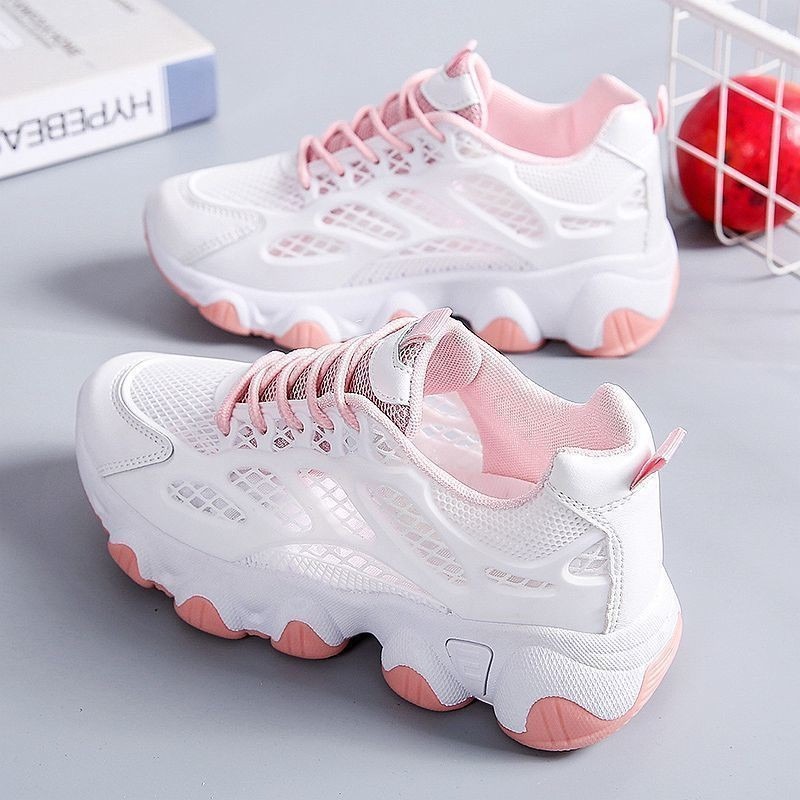 Sepatu kets tebal jaring bersi - Women'S Fashion Running Shoes ulasan dan harga