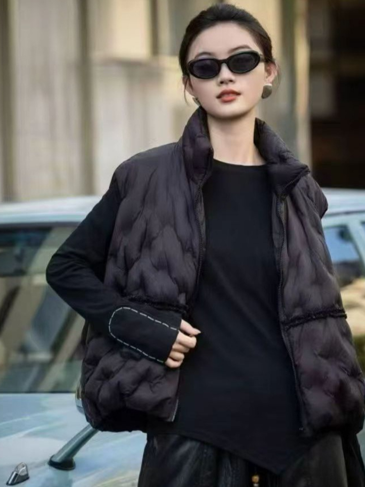 Rompi Bulu Angsa Wanita Model  - Puffer Vest Fashion Women ulasan dan harga