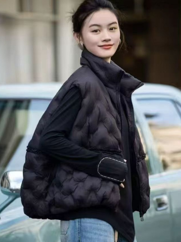 Rompi Bulu Angsa Wanita Model  - Puffer Vest Fashion Women ulasan dan harga