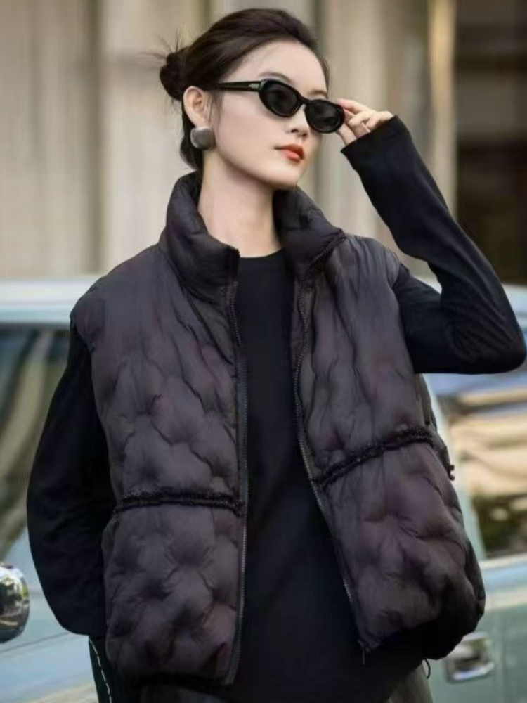 Rompi Bulu Angsa Wanita Model  - Puffer Vest Fashion Women ulasan dan harga