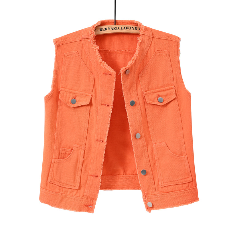 Rompi Denim Tanpa Lengan Wanit - Women Fashion Vest ulasan dan harga