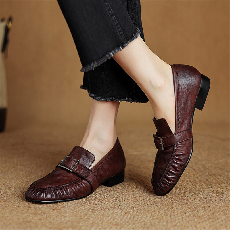 Sepatu ujung bulat berlipat mo - Women'S Fashion Footwear ulasan dan harga
