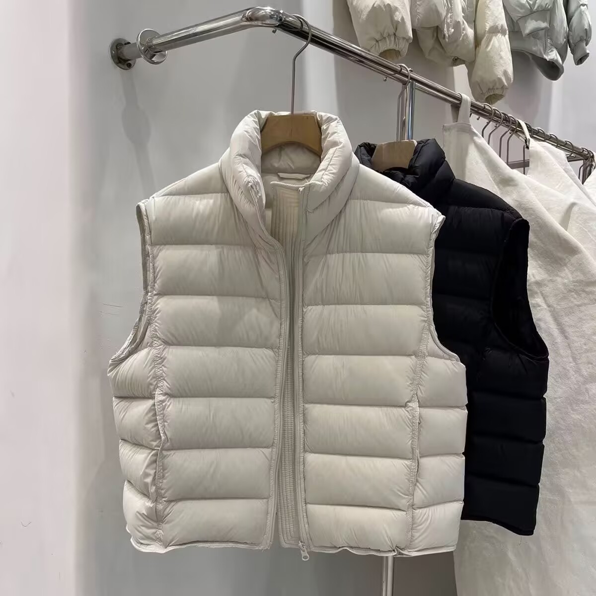 Jaket Vest Pendek Longgar Kera - Puffer Vest Fashion Women ulasan dan harga