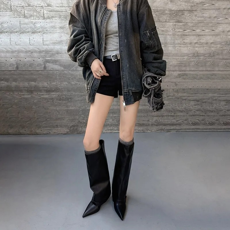 Sepatu Bot Setinggi Lutut Wani - Women'S Fashion Trousers ulasan dan harga