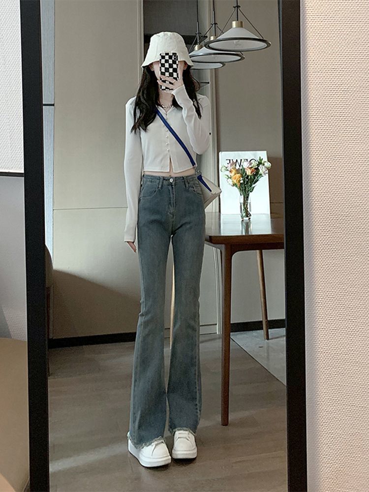 Celana Jeans Wanita Lebar deng - Women'S Fashion Utility Pants ulasan dan harga