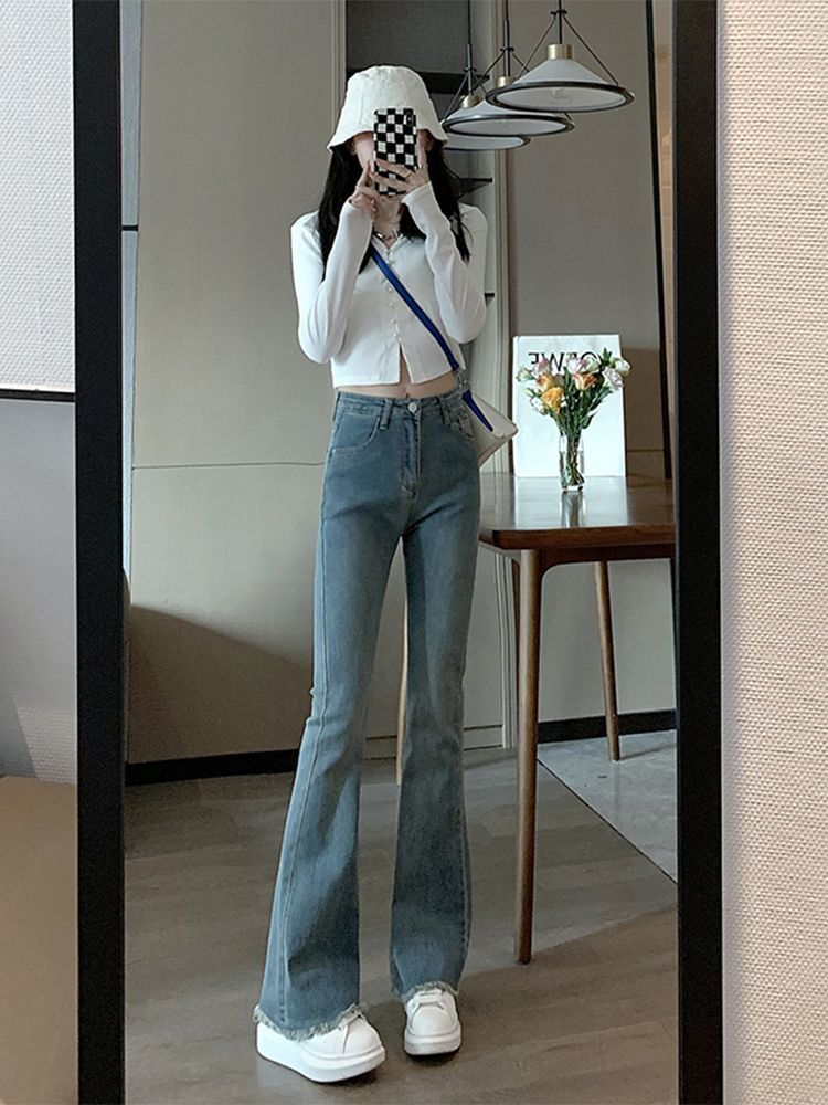 Celana Jeans Wanita Lebar deng - Women'S Fashion Utility Pants ulasan dan harga