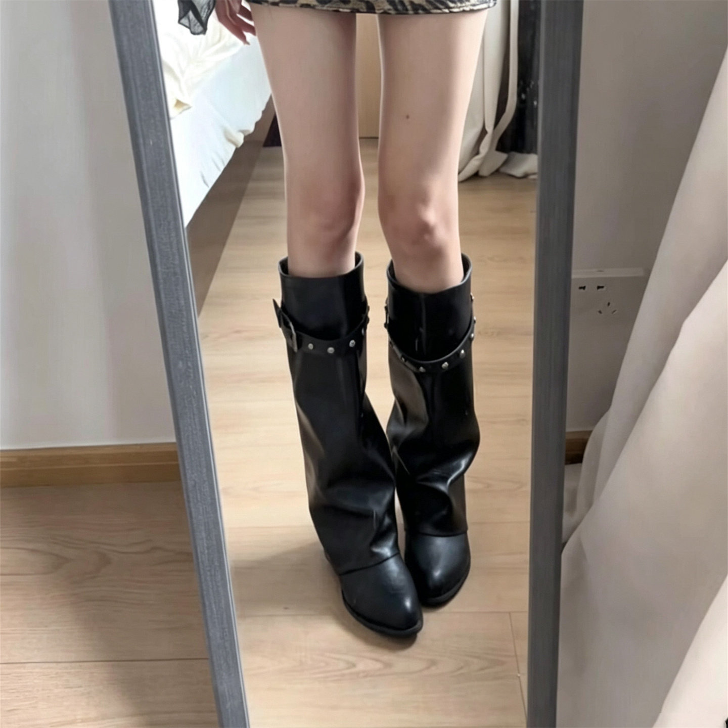 Sepatu Boots Wanita Setengah P - Women'S Fashion Trousers ulasan dan harga