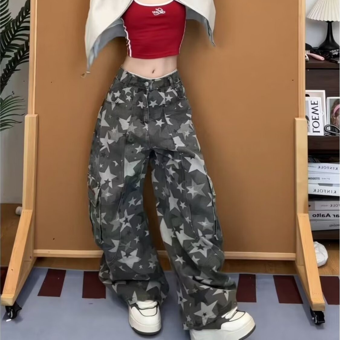 Celana Cargo Wanita Motif Camo - Women'S Fashion Utility Pants ulasan dan harga