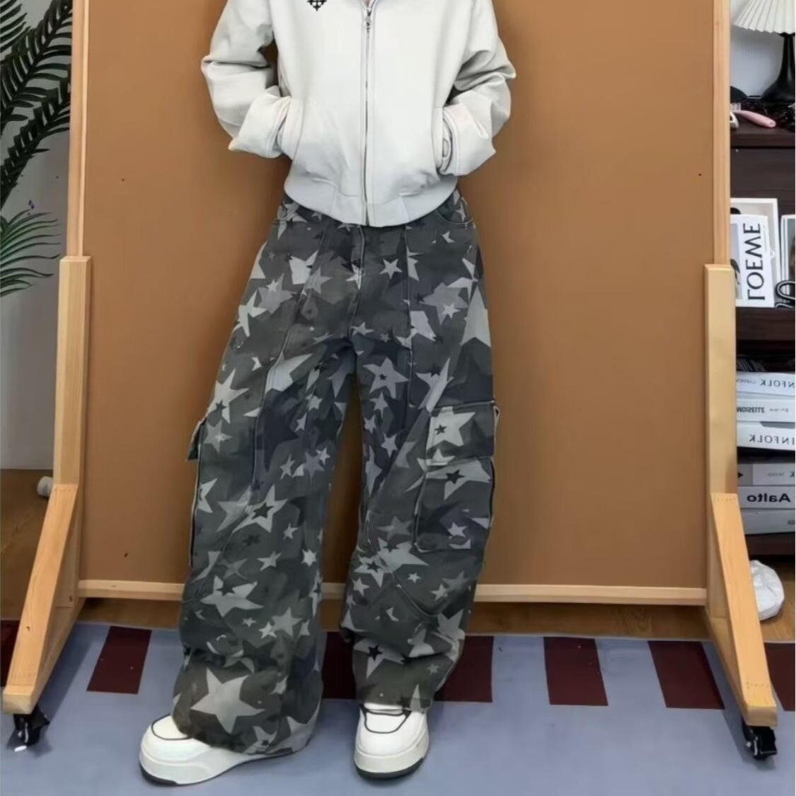 Celana Cargo Wanita Motif Camo - Women'S Fashion Utility Pants ulasan dan harga