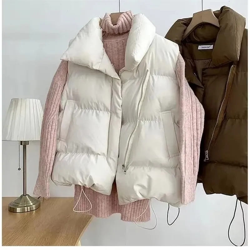 Jaket Vest Pendek Musim Dingin - Puffer Vest Fashion Women ulasan dan harga