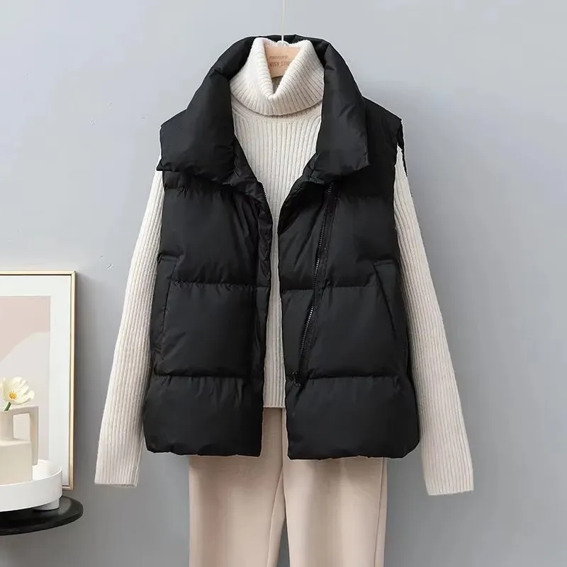 Jaket Vest Pendek Musim Dingin - Puffer Vest Fashion Women ulasan dan harga