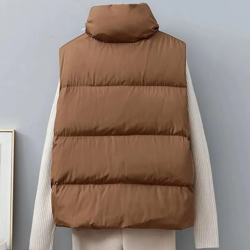 Jaket Vest Pendek Musim Dingin - Puffer Vest Fashion Women ulasan dan harga