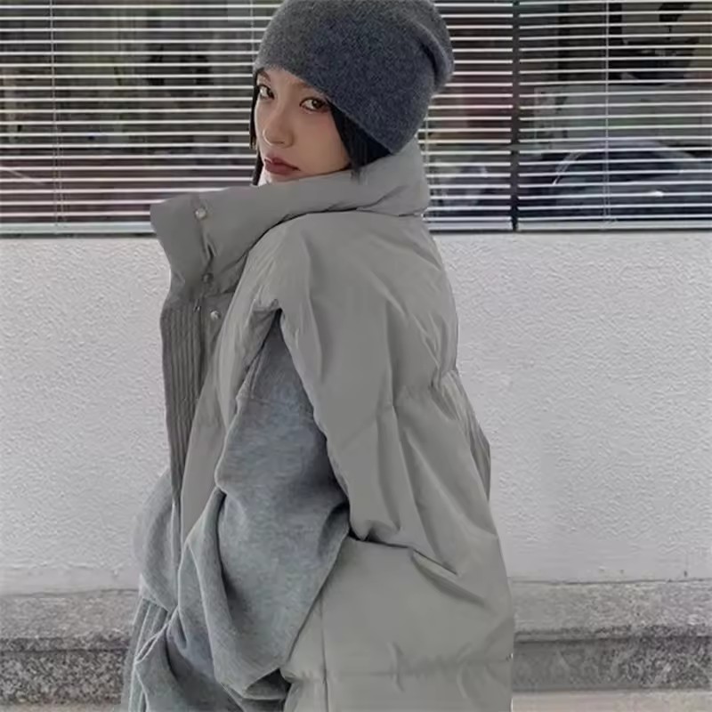 Jaket Rompi Musim Dingin Korea - Puffer Vest Fashion Women ulasan dan harga