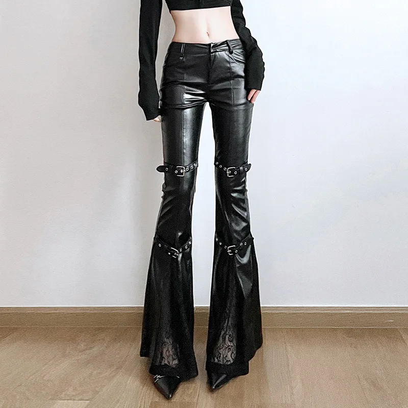 Celana Kulot Kulit PU Wanita,  - Women'S Fashion Trousers ulasan dan harga