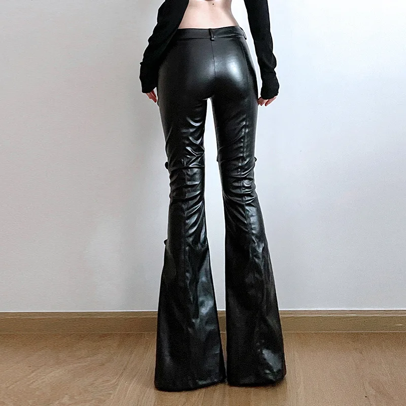 Celana Kulot Kulit PU Wanita,  - Women'S Fashion Trousers ulasan dan harga