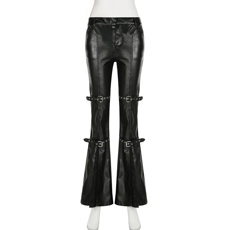 Celana Kulot Kulit PU Wanita,  - Women'S Fashion Trousers ulasan dan harga